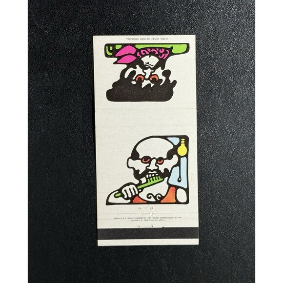 Unstruck 1969 Psychedelic Art Matchbook Lot of 4 Ohio Match Co Pop Art Designs - Picture 4 of 15